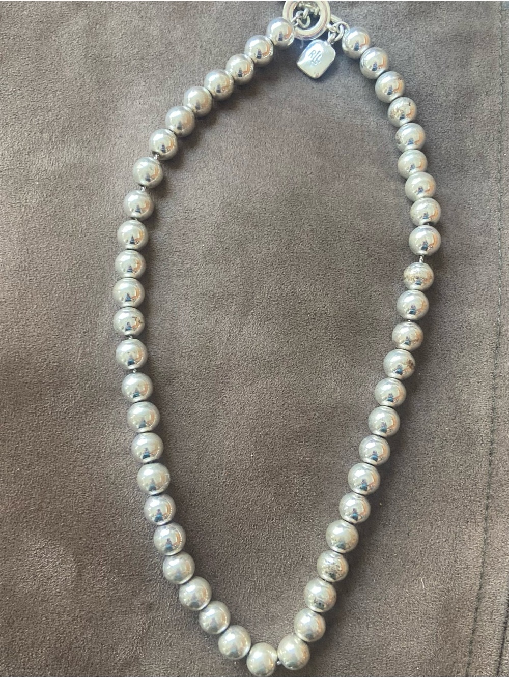 Silver Beaded Necklace - Women's Jewelry
Ralph Lauren Designer necklace - Picture 1 of 2